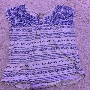 Lucky Brand Patterned Blouse